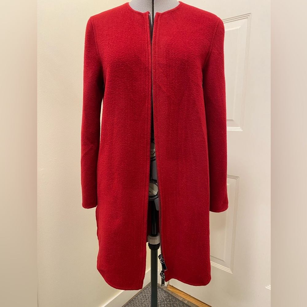 Massimo Dutte Women’s Red Wool Coat size small